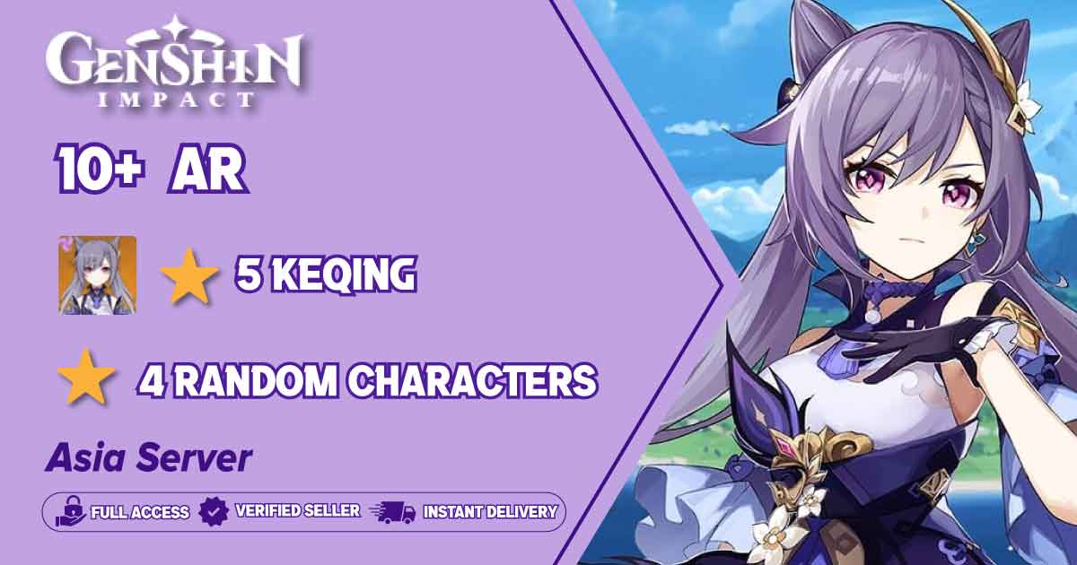 ASIA | Keqing 5 Stars | Full Access | 10+ AR | + Random Characters 4 Stars | Verified Seller | Instant Delivery